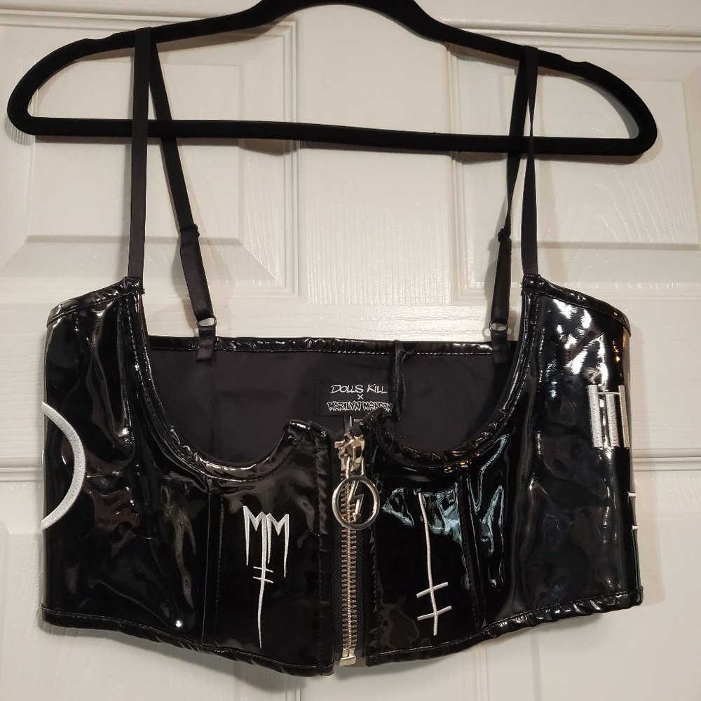 Rare Unreleased Marilyn Manson Vinyl underbust sigil corset dolls kill